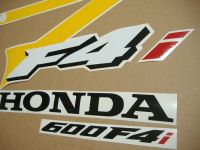 Honda CBR 600 F4i 2004 - Yellow/Grey Version - Decalset