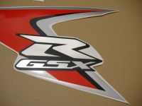 Suzuki GSX-R 600 2008 - Red/Silver Version - Decalset