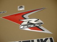 Suzuki GSX-R 600 2008 - Red/Silver Version - Decalset