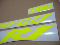 Yamaha YZF-R1 2002-2003 - Neon-Gelb - Custom-Dekorset