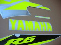 Yamaha YZF-R6 2003-2005 - Neon-Yellow - Custom-Decalset