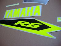 Yamaha YZF-R6 2003-2005 - Neon-Yellow - Custom-Decalset