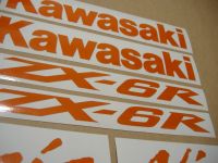 Kawasaki ZX-6R - Reflektierend Orange - Custom-Dekorset