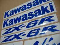 Kawasaki ZX-6R - Reflektierend Blau - Custom-Dekorset