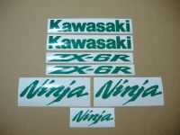 Kawasaki ZX-6R - Reflective Green - Custom-Decalset