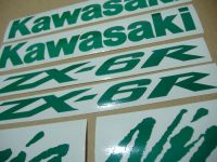 Kawasaki ZX-6R - Reflective Green - Custom-Decalset