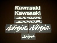 Kawasaki ZX-10R - Reflective White - Custom-Decalset