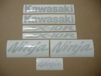 Kawasaki ZX-10R - Reflektierend Weiß - Custom-Dekorset