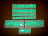 Kawasaki ZX-10R - Reflective Green - Custom-Decalset