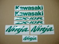 Kawasaki ZX-10R - Reflective Green - Custom-Decalset