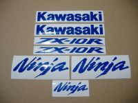 Kawasaki ZX-10R - Reflective Blue - Custom-Decalset