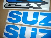 Suzuki GSX-R 1000 - Reflective Blue - Custom-Decalset