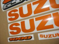 Suzuki GSX-R 1000 - Reflective Orange - Custom-Decalset