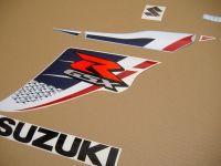 Suzuki GSX-R 600 2013 - White/Blue Version - Decalset