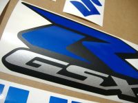 Suzuki GSX-R 750 - Reflective Blue - Custom-Decalset