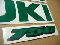 Suzuki GSX-R 750 - Reflective Green - Custom-Decalset