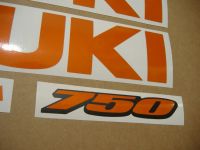 Suzuki GSX-R 750 - Reflective Orange - Custom-Decalset
