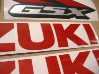 Suzuki GSX-R 750 - Reflective Red - Custom-Decalset