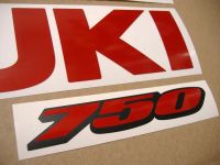 Suzuki GSX-R 750 - Reflektierend Rot - Custom-Dekorset