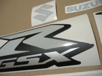 Suzuki GSX-R 750 - Reflektierend Weiß - Custom-Dekorset