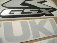 Suzuki GSX-R 750 - Reflective White - Custom-Decalset