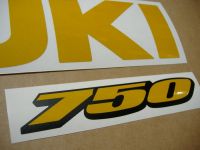 Suzuki GSX-R 750 - Reflective Yellow - Custom-Decalset