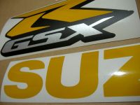 Suzuki GSX-R 750 - Reflektierend Gelb - Custom-Dekorset