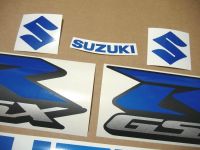 Suzuki GSX-R 600 - Reflektierend Blau - Custom-Dekorset