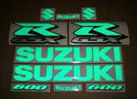 Suzuki GSX-R 600 - Reflektierend Grün - Custom-Dekorset
