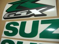Suzuki GSX-R 600 - Reflective Green - Custom-Decalset