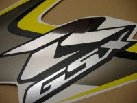 Suzuki GSX-R 600 2008 - Yellow/Silver Version - Decalset