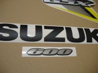 Suzuki GSX-R 600 2008 - Yellow/Silver Version - Decalset