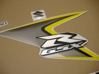 Suzuki GSX-R 600 2008 - Yellow/Silver Version - Decalset