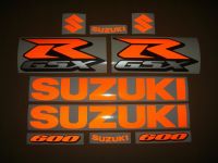 Suzuki GSX-R 600 - Reflective Orange - Custom-Decalset