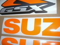 Suzuki GSX-R 600 - Reflective Orange - Custom-Decalset