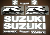 Suzuki GSX-R 600 - Reflektierend Weiß - Custom-Dekorset