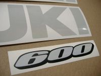 Suzuki GSX-R 600 - Reflektierend Weiß - Custom-Dekorset