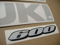 Suzuki GSX-R 600 - Reflective White - Custom-Decalset