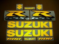 Suzuki GSX-R 600 - Reflective Yellow - Custom-Decalset
