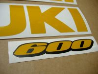 Suzuki GSX-R 600 - Reflective Yellow - Custom-Decalset