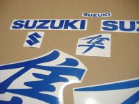 Suzuki Hayabusa 1999-2007 - Reflective Blue - Custom-Decalset