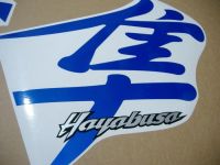 Suzuki Hayabusa 1999-2007 - Reflective Blue - Custom-Decalset