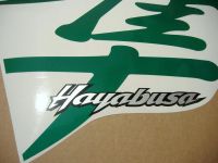 Suzuki Hayabusa 1999-2007 - Reflective Green - Custom-Decalset