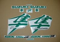 Suzuki Hayabusa 1999-2007 - Reflective Green - Custom-Decalset