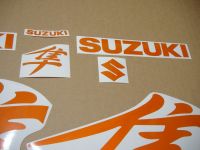 Suzuki Hayabusa 1999-2007 - Reflective Orange - Custom-Decalset