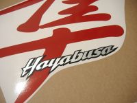 Suzuki Hayabusa 1999-2007 - Reflective Red - Custom-Decalset