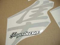 Suzuki Hayabusa 1999-2007 - Reflective White - Custom-Decalset