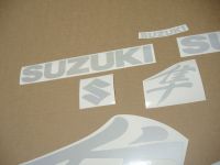 Suzuki Hayabusa 1999-2007 - Reflective White - Custom-Decalset