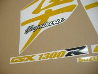 Suzuki Hayabusa 1999-2007 - Reflective Yellow - Custom-Decalset