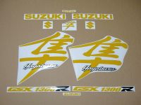 Suzuki Hayabusa 1999-2007 - Reflective Yellow - Custom-Decalset